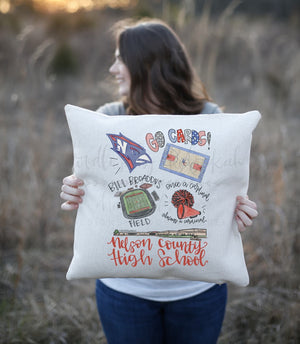 Nelson County High School Pride Square Pillow - Pillow