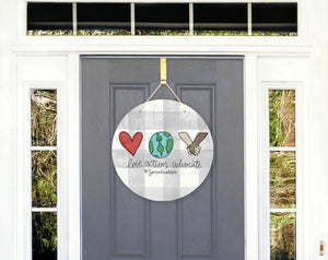 Love. Action. Advocate Door Hanger - Door Hanger