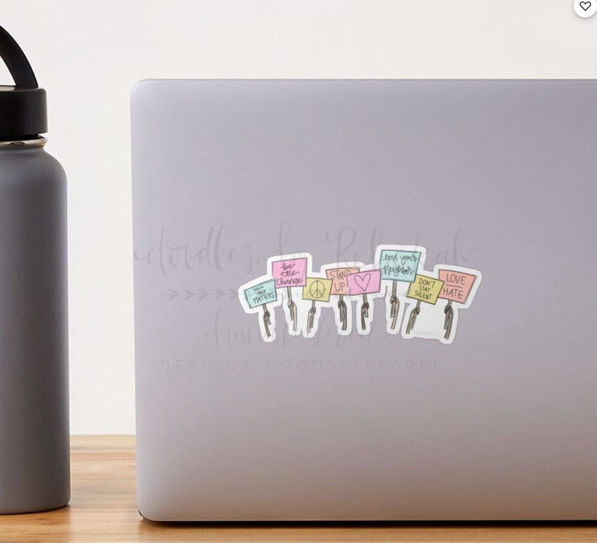 Doodles by Rebekah - Your Voice Matters Sticker