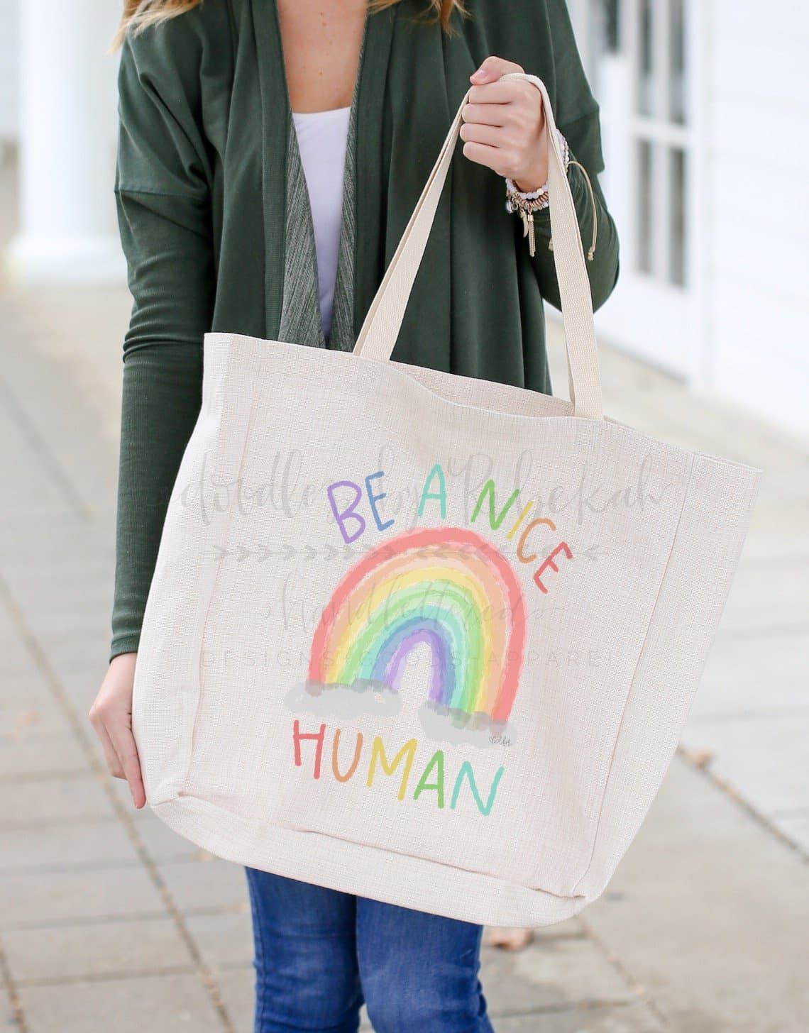 Be A Nice Human Tote - Totes