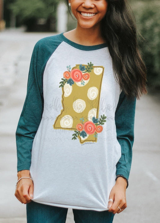 Mississippi Floral Dot - Tees