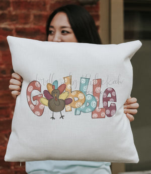 Gobble Square Pillow - Pillow