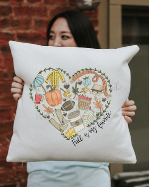 Fall Is My Favorite Square Pillow - Pillow
