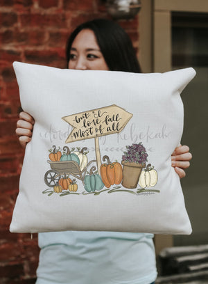 But I Love Fall Most Of All Square Pillow - Pillow
