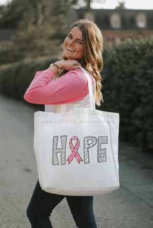 Hope (Breast Cancer) Pink Tote - Totes