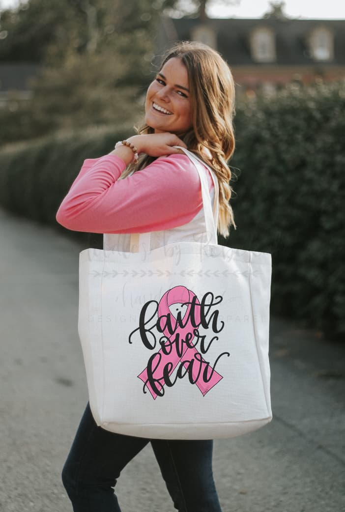 Faith Over Fear Tote - Totes