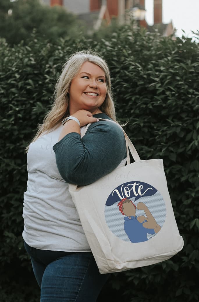 Rosie The Riveter VOTE Tote - Totes