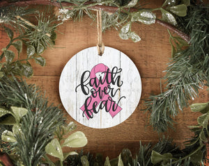 Faith Over Fear Ornament - Ornaments