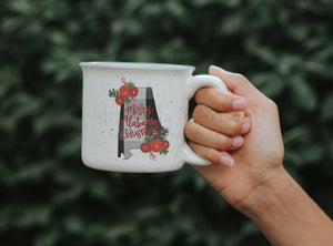 Merry Alabama Christmas Plaid Coffee Mug - Coffee Mug
