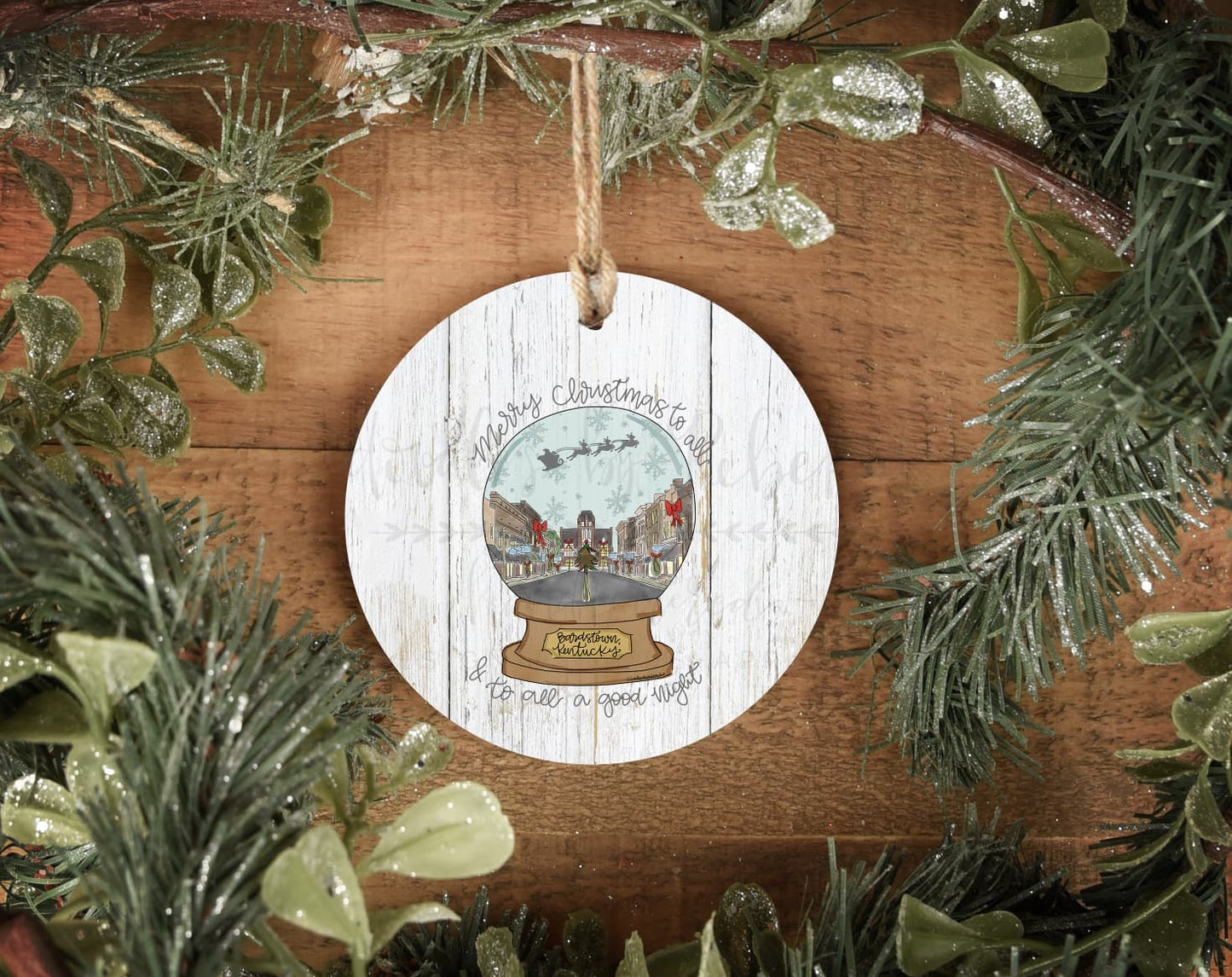 Bardstown Snow Globe Ornament - Ornaments