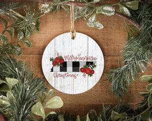 Merry Tennessee Christmas Plaid Ornament - Ornaments