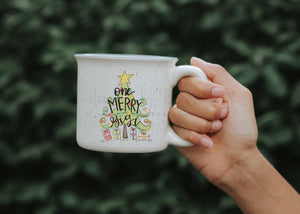 One Merry Grandma Coffee Mug- Choose your own name! - Coffee Mug