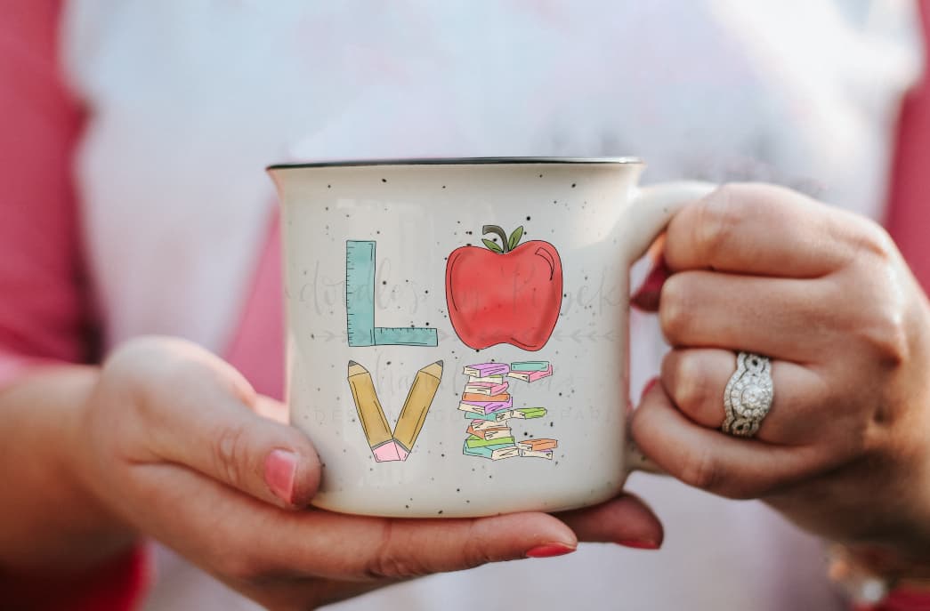 ’LOVE’ Teacher Mug - Coffee Mug