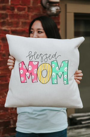 *Choose your own title* Mom Square Pillow - Pillow