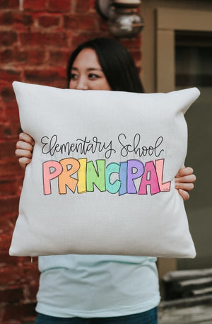 *Choose your own title* Principal Square Pillow - Pillow
