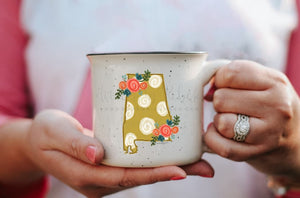 Alabama Floral Dot Mug - Coffee Mug