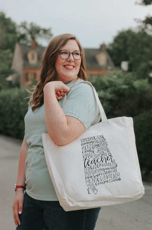 Alabama Teacher Word Art Tote - Tote