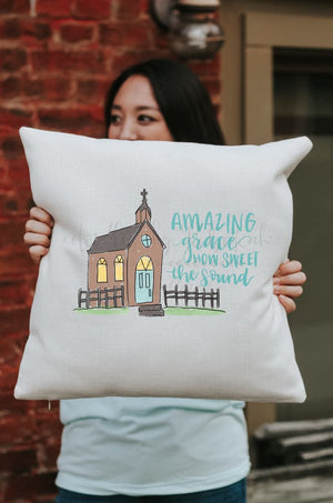 Amazing Grace Square Pillow - Pillow