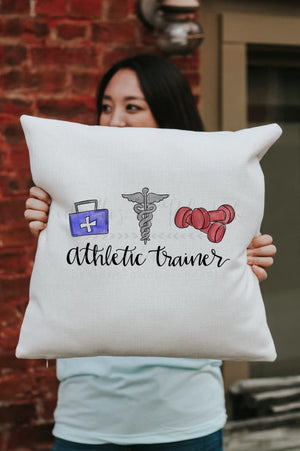 Athletic Trainer Square Pillow - Pillow