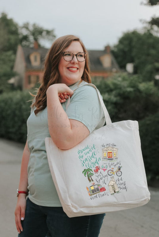 Around Seaside Florida Tote - Tote