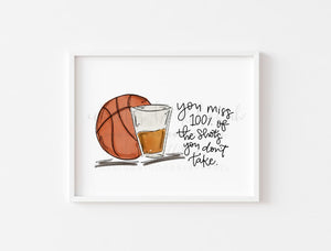 Basketball Shots 8x10 Print - Print