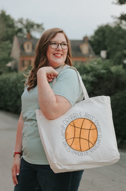 Basketball. Dribble. Pass. Score Tote - Tote