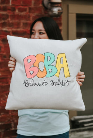 BCBA Behavior Analyst Square Pillow - Pillow