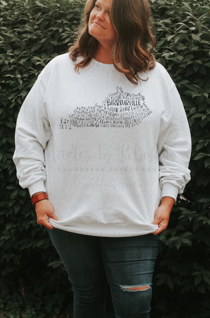 Barbourville KY Word Art Shirt - Tees