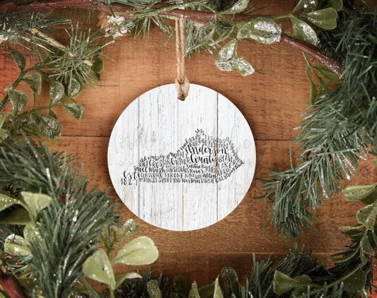 Anderson County KY Word Art Ornament - Ornaments