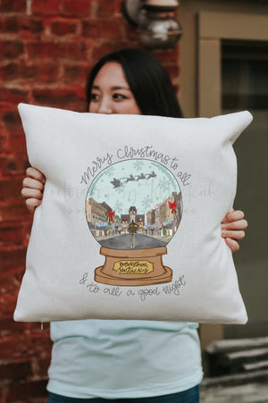 Bardstown Snow Globe Square Pillow - Pillow