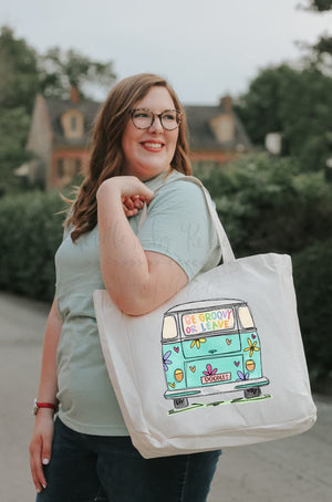 Be Groovy Or Leave Tote - Tote