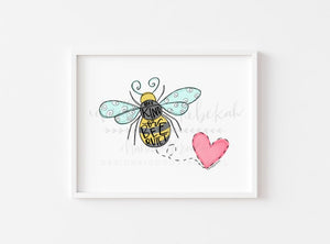 Bee Kind or Bee Quiet 8x10 Print - Print