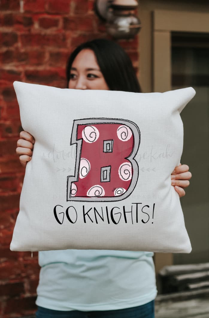 Bellarmine ’B’ Square Pillow - Pillow