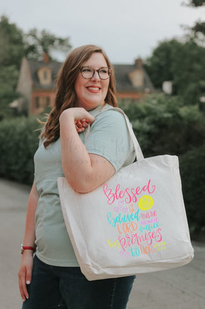 Blessed Is She Who Believed Tote - Tote