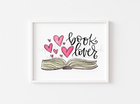 Book Lover 8x10 Print - Print