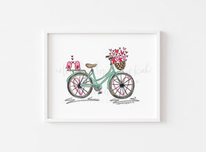 Valentine’s Bike 8x10 Print - Print
