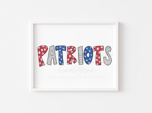 Patriots 8x10 Print - Print