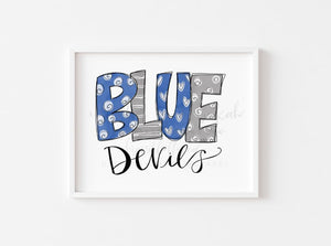Blue Devils 8x10 Print - Print