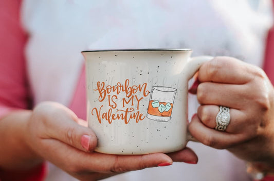 Bourbon Is My Valentine Coffee Mug - Coffee Mug