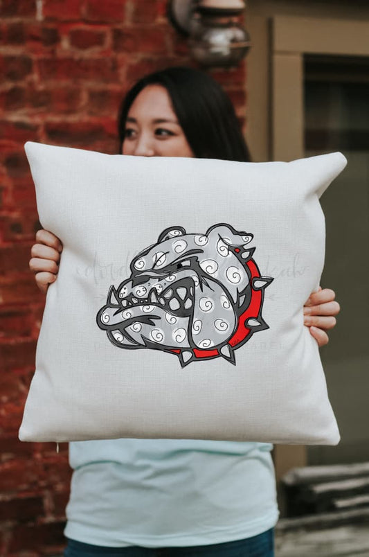 Bulldog Square Pillow - Pillow