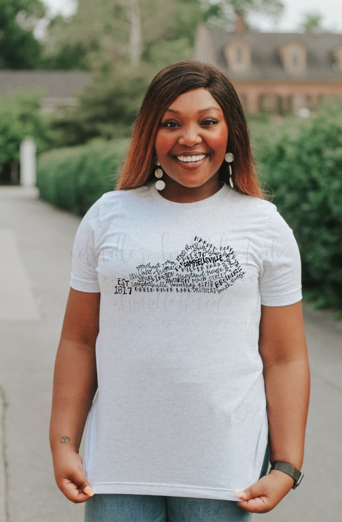 Campbellsville KY Word Art Shirt - Tees