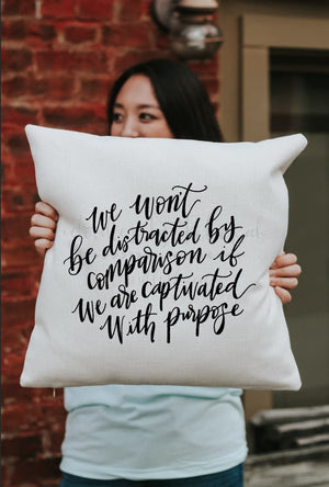 Captivated with Purpose Square Pillow - Pillow
