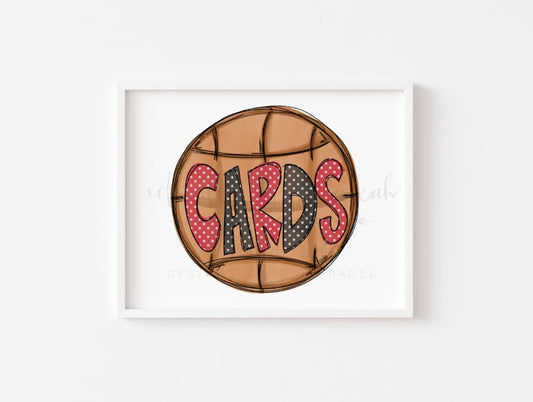 CARDS Basketball 8x10 Print - Print