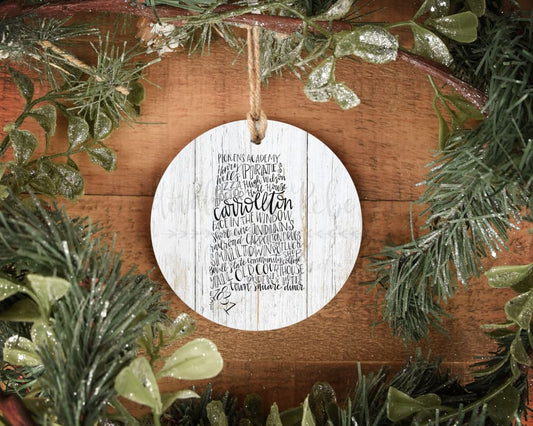 Carrollton AL Word Art Ornament - Ornaments