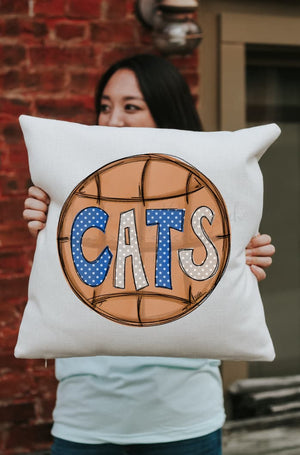CATS Basketball Square Pillow - Pillow