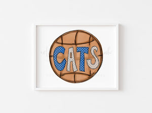 CATS Basketball 8x10 Print - Print
