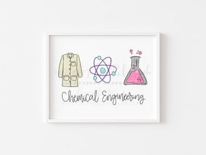Chemical Engineering 8x10 Print - Print