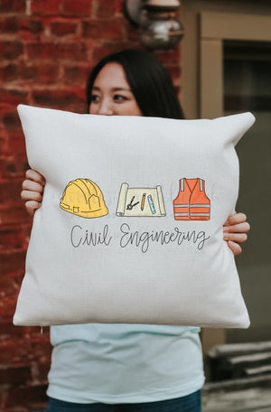 Civil Engineering Square Pillow - Pillow
