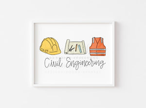 Civil Engineering 8x10 Print - Print