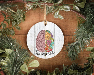 Counselor Brain Ornament - Ornaments
